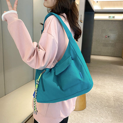 VAKKV New women's bag wholesale large-capacity tote bag women's fashion simple contrasting color shoulder bag casual commuter handbag
