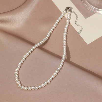 Necklace for Women Fever Same Style Shijia Pearl Clavicle Chain New Graceful and Fashionable Personalized Japanese and Korean Style Necklace