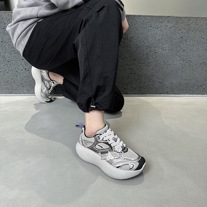 2025 couple Wu Jianhao star with the same platform city walking rocking dad shoes women's sports and leisure shoes