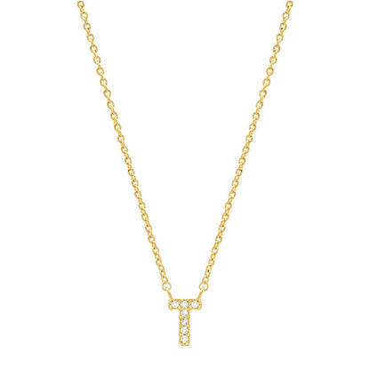 vakkv  Hot Selling Fashion All-Match S925 Silver 26 English Letters Pendant Necklace for Women Inlaid Zircon Special-Interest Design