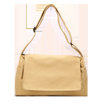VAKKV Shoulder bag women's  new student sports messenger bag men's Korean version ins canvas messenger bag couple backpack