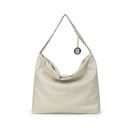 2025 niche design, underarm chain bag, single shoulder mother and child bag, simple soft leather, large-capacity tote bag, commuter women's bag.