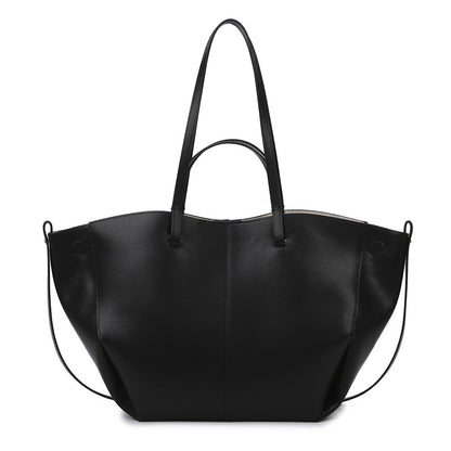 2025 Tote bag women's new fashionable simple bag large capacity high-end wing bag commuting texture shoulder bag