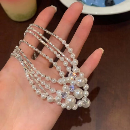 Best-Seller on Douyin-Quilt Necklace for Women Light Luxury Minority Design High-Grade Clavicle Chain Simple Accessories Pendant New