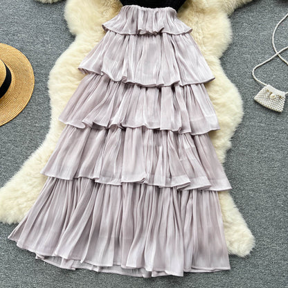 VAKKV Sexy Spaghetti Straps Ruffles Dress Summer Women Holiday Dress P226