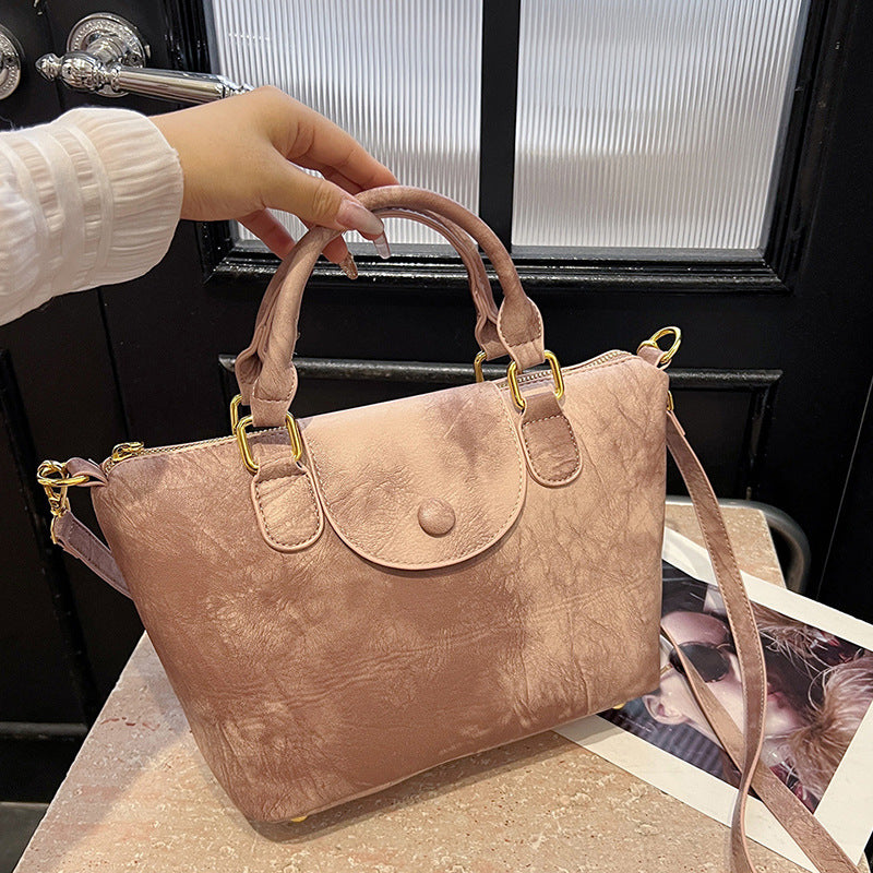 VAKKV 2025 popular new fashion smudge handbag high texture large capacity simple Popular style shoulder messenger bag