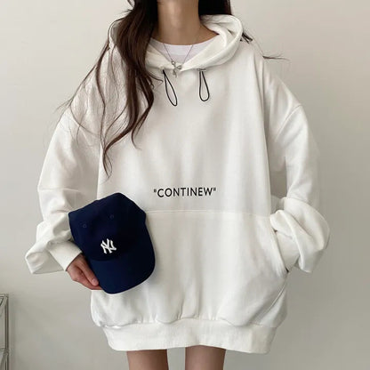 VAKKV Manufacturer sweater women's solid color velvet design sense niche gray reversion popular spring and autumn new Korean version oversize