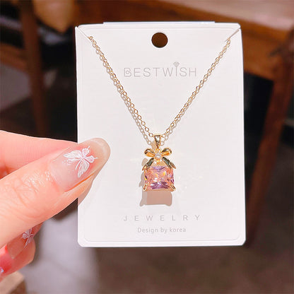 18K Thick Gold Color Retaining Quality Affordable Luxury Style Pearl Shell Necklace Korean Style Affordable Luxury Fashion High-Grade Clavicle Necklace