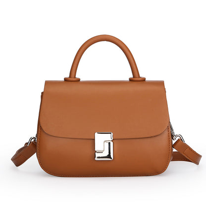 2025 Bag popular autumn new temperament saddle bag niche high sense contrasting color messenger bag popular versatile bag women