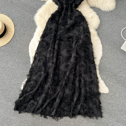VAKKV Cute A line Sleeveless Tassel Dress Beach Summer Holiday Dress P252