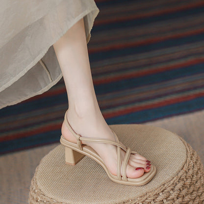 New Classic Style Summer  Style Roman High Heel Sandals for Women