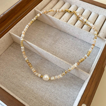 New Chinese Style Light Luxury Agate Pearl Crystal Necklace Versatile High-Grade Clavicle Chain Niche Ethnic Style Jewelry Wholesale