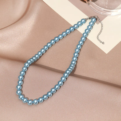 Necklace for Women Fever Same Style Shijia Pearl Clavicle Chain New Graceful and Fashionable Personalized Japanese and Korean Style Necklace