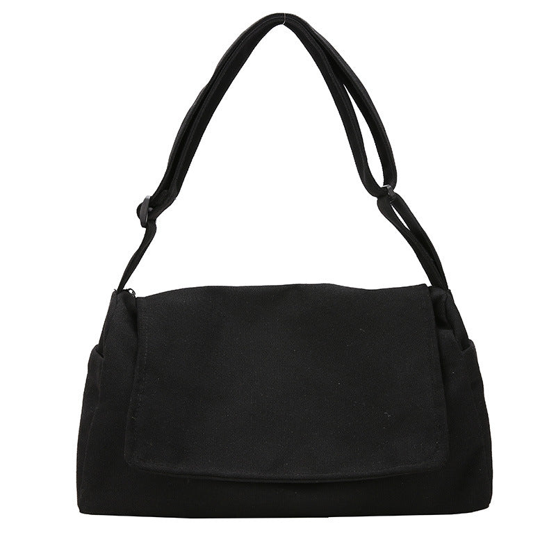VAKKV Shoulder bag women's  new student sports messenger bag men's Korean version ins canvas messenger bag couple backpack
