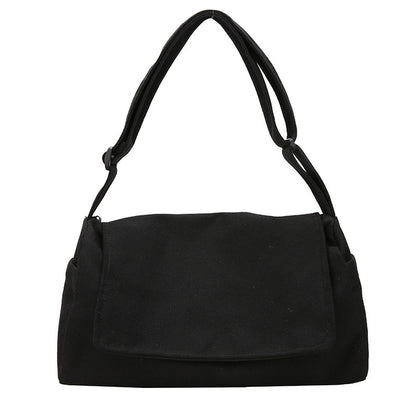 VAKKV Shoulder bag women's  new student sports messenger bag men's Korean version ins canvas messenger bag couple backpack