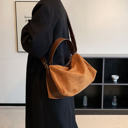 Special-Interest Design Underarm Bag Women's Autumn and Winter  New Fashion Shopping Bag Commuter Bag Frosted Large Capacity Shoulder Bag