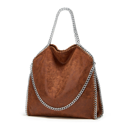 2025 Women's bag new chain bag  fashion brand S handbag simple folding women's bag M shoulder bag casual satchel