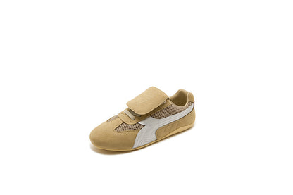 2025 popular new retro lace-up round head leather flip-top German training shoes  fashion casual versatile flat-soled Forrest Gump shoes