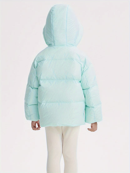 Marcolor Girls Casual & Stylish 80% Duck Down Hooded Thickened Down Jacket Winter