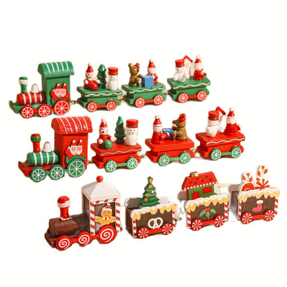 Merry Christmas Wooden Train Ornament - Festive Xmas Tree Decor, Perfect Holiday Gift & Home Accent Holiday Decorations, Christmas Decor