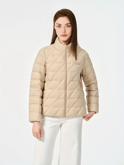 Simple Versatile Warm Coat, Casual Zip Up Long Sleeve Outerwear, Women's Clothing
