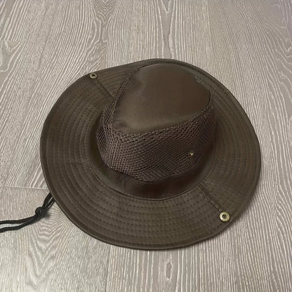 Large Brim Camouflage Sun Hat for Men - Ultimate Outdoor Protection with Cool and Handsome Style - Woven, Hand Washable, Ideal for Fishing, Work, Dry Farming, and Fisherman Activities