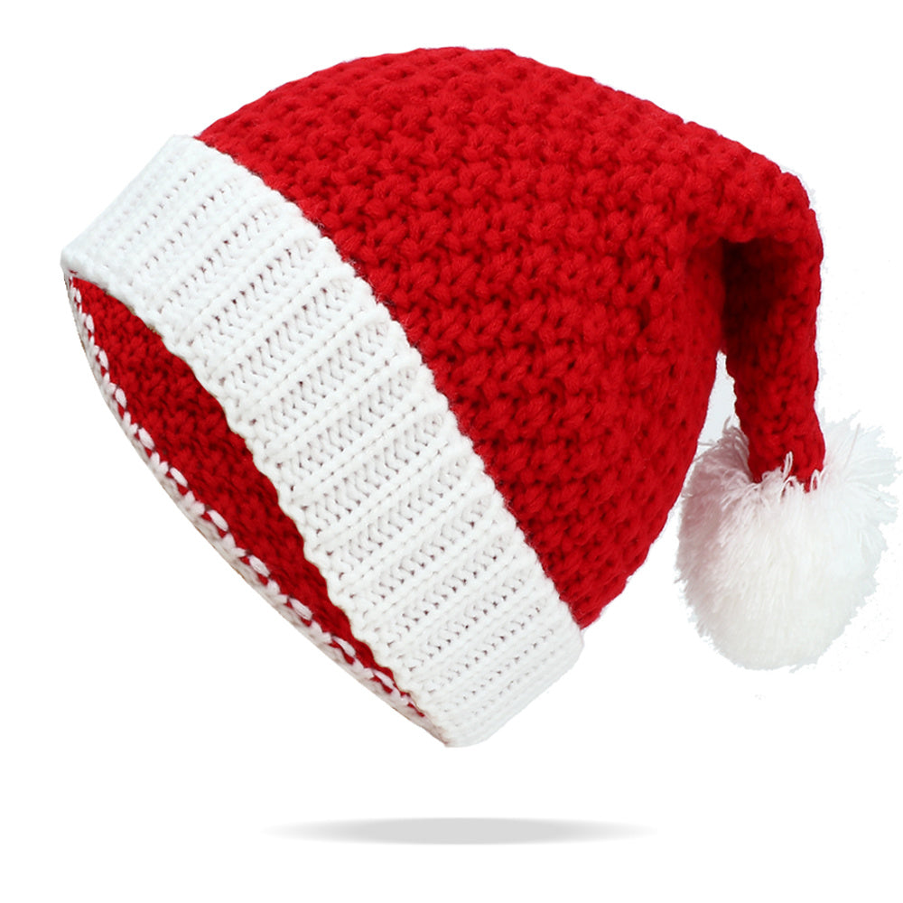Christmas Hat For Men And Women, Knitted Woolen Hat, Classic Christmas Hat, Christmas Party Supplies, Halloween Costume, New Year's Gift