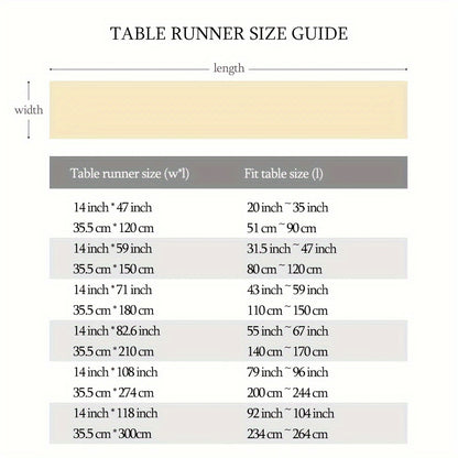1pc Premium Farmhouse Table Runner - Solid Color, Durable Polyester Decor for Autumn, Thanksgiving, Christmas Dining - A Stylish, Cozy Touch to Your Home Decor