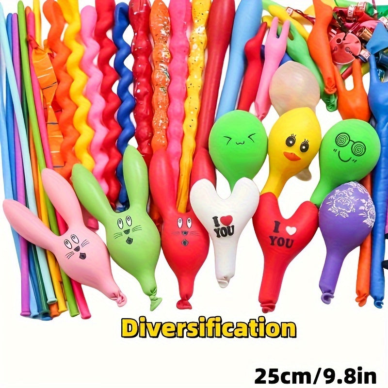 50pcs Quick Fill Balloon Set - Vibrant Party & Event Decor for Birthdays, Weddings, Holidays - Easy Assembly Included