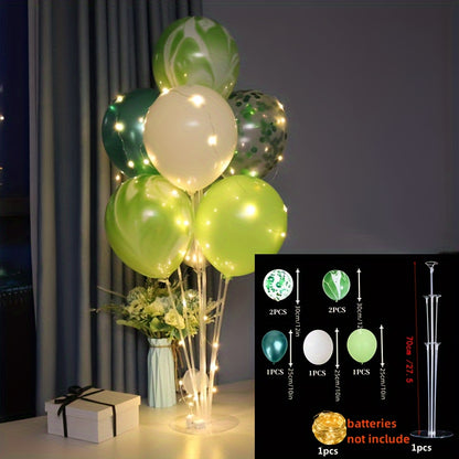 Set/7pcs, 27.56inch Balloons With 7 Head Table Floating Party Decoration Essential Table Floating, Table Balloons, Balloons Decoration, Room Decor, Birthday Party Supplies, Theme Party Decoration, Mother's Day Supplies, Party Supplies, Party Decor