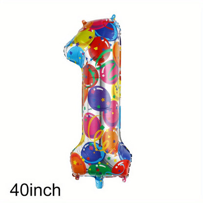 40 Inch Foil Colorful Number Balloons Birthday Party Decor Supplies