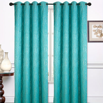 1pc, Blackout Curtain Grommet Top Curtain For Living Room Office Home Decor, 12 Colors Available, 52*84in
