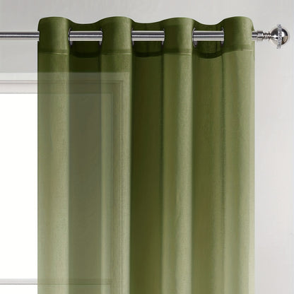 1 Panel Gradient Color Window Sheer Curtain Suitable For Living Room, Bedroom, Kitchen, Bathroom, Home Decor, Room Decor