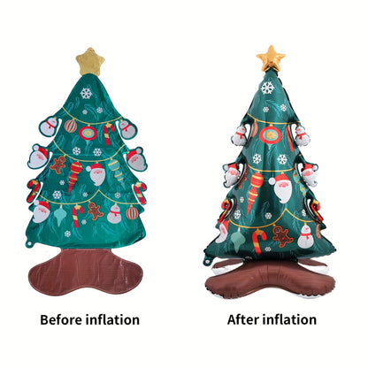 Giant Christmas Tree Foil Balloon - Perfect for Holiday Parties, Home & Office Decor | Self-Sealing, No Power Needed