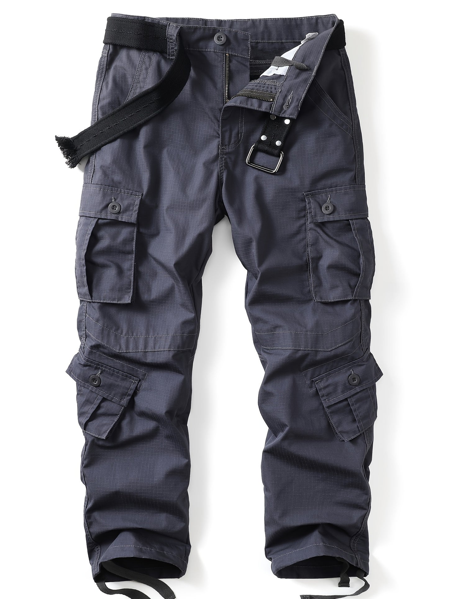 Relaxed Fit Multi-Pocket Cargo Pants for Men - Wear-Resistant, Tactical, Loose-Fitting, Comfortable, Durable, Versatile, and Practical - Ideal for Outdoor Activities, Hiking, Camping, and Travel