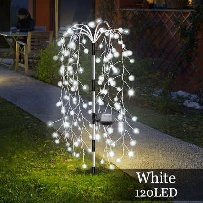 1pc Solar-Powered Firecracker Fireworks Lights - 120/200 LEDs, 8 Vibrant Modes, Durable, Energy-Efficient, Perfect for Patio, Garden, Pathway, Party, Camping, Picnic, Christmas, Ramadan, Halloween Decorations