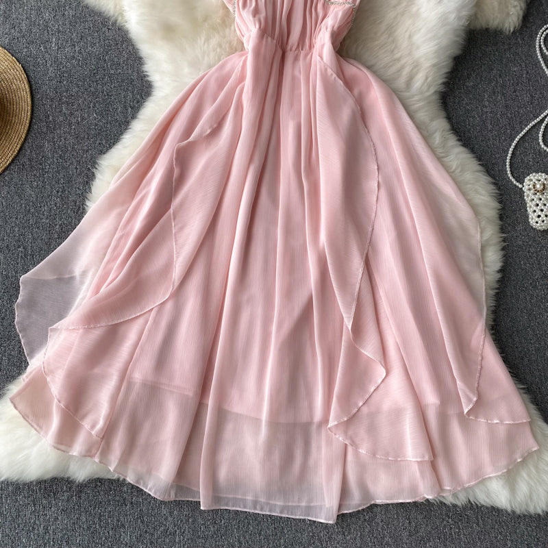 VAKKV Pink A-line Fashion Dress P271