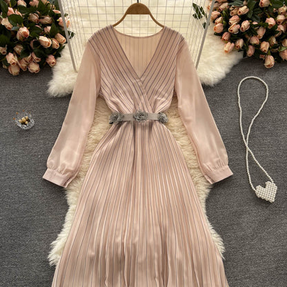 VAKKV Cute V Neck Short Dress Fashion Dress P304
