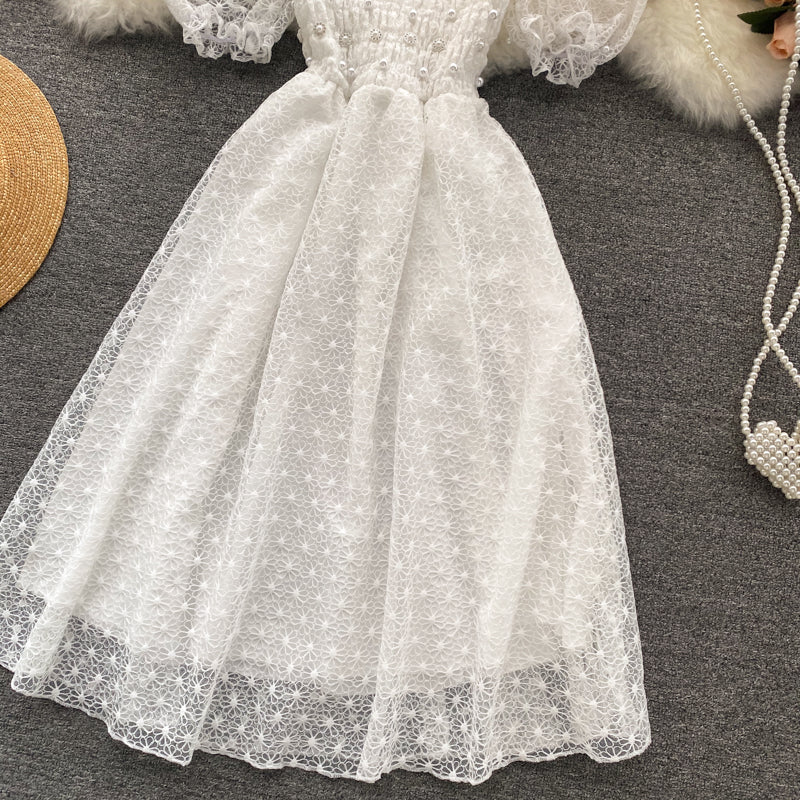 VAKKV Cute Lace Short Dress Fashion Dress P312