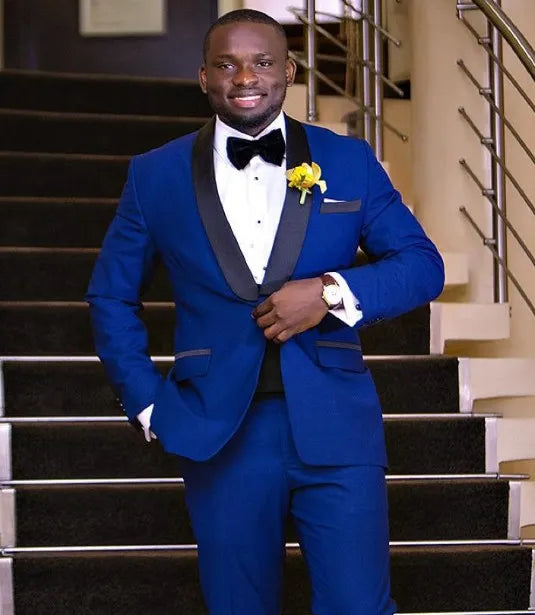 High Quality Two Buttons Pink Groom Tuxedos Groomsmen Notch Lapel Best Man Blazer Mens Wedding Suits (Jacket+Pants+Tie) D:38