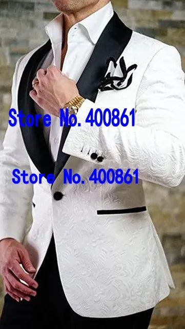 High Quality Two Buttons Pink Groom Tuxedos Groomsmen Notch Lapel Best Man Blazer Mens Wedding Suits (Jacket+Pants+Tie) D:38