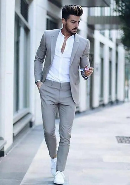 Houndstooth Groom Tuxedos Peak Lapel Men Wedding Tuxedo Fashion Men Jacket Blazer Men Prom Dinner/Darty Suit(Jacket+Pants+Tie) 1592