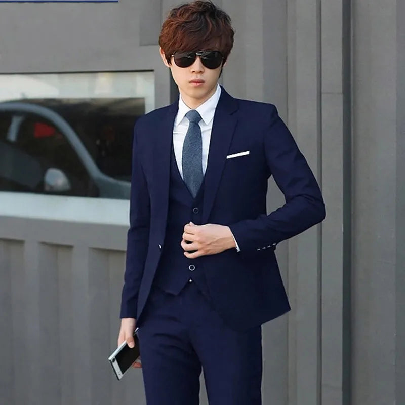 Brand New lavender Groom Tuxedos With Black Peak Lapel Groomsman Wedding 3 Piece Suit Popular Men Business Jacket Blazer(Jacket+Pants+Tie+Vest) 69