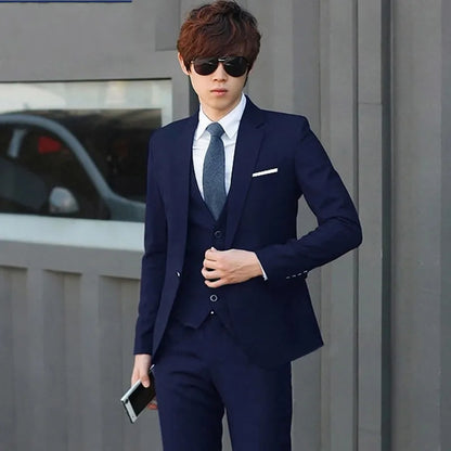 Brand New lavender Groom Tuxedos With Black Peak Lapel Groomsman Wedding 3 Piece Suit Popular Men Business Jacket Blazer(Jacket+Pants+Tie+Vest) 69