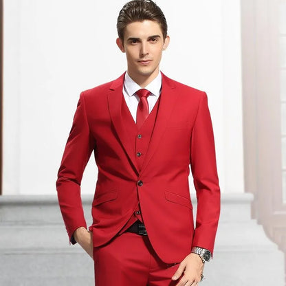 Brand New lavender Groom Tuxedos With Black Peak Lapel Groomsman Wedding 3 Piece Suit Popular Men Business Jacket Blazer(Jacket+Pants+Tie+Vest) 69