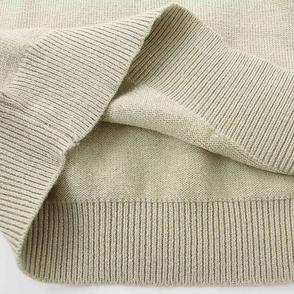 Spring Autumn Winter 2 3-10 Years Knitted Solid Color Patchwork School Student Turn-Down Collar Sweaters For Baby Kids Boys 210414